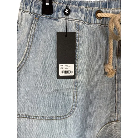 NWT ONE TEASPOON Shabbies Drawstring Boyfriend Denim Jogger Pants, Size Medium - Picture 10 of 14